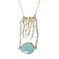 Jessica Gold Necklace in Chalcedony