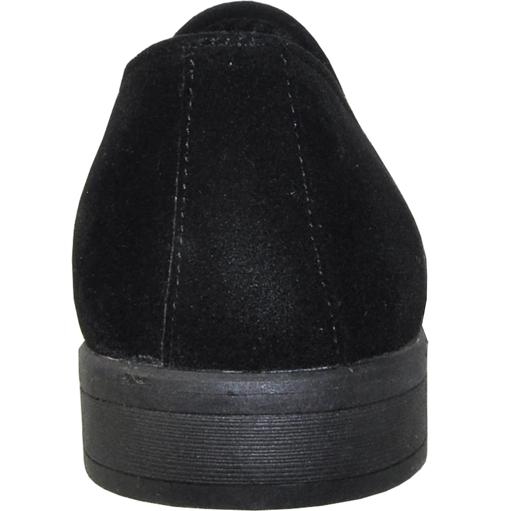 Schwarze Wildleder-Tuxedo-Schuhe „Chelsea“
