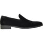 Schwarze Wildleder-Tuxedo-Schuhe „Chelsea“