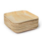 Palm Leaf Plates Square Dinner ALL SIZES Plates 4"-10" Inch (Set of 100/50/25)