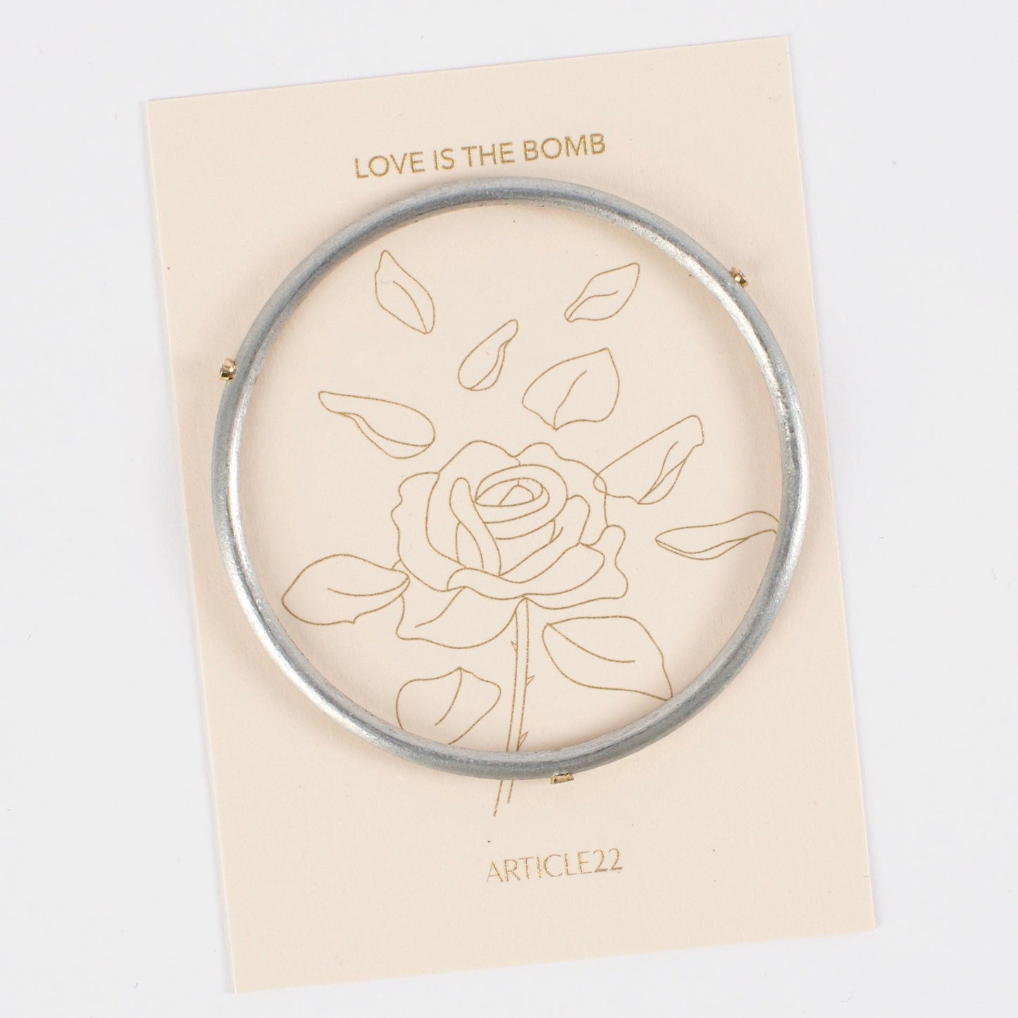 22 DIAMOND LOVE IS THE BOMB BANGLE