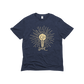 Let your Light Shine Gold Foil Unisex Eco-Triblend Tee