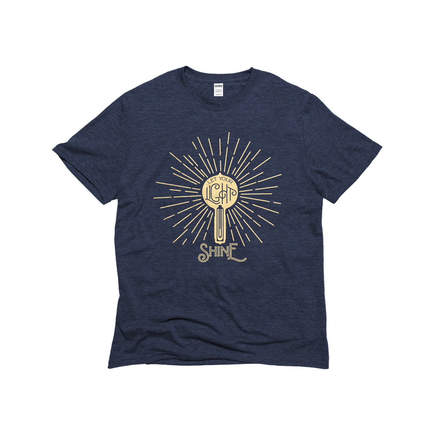 Let your Light Shine Gold Foil Unisex Eco-Triblend Tee