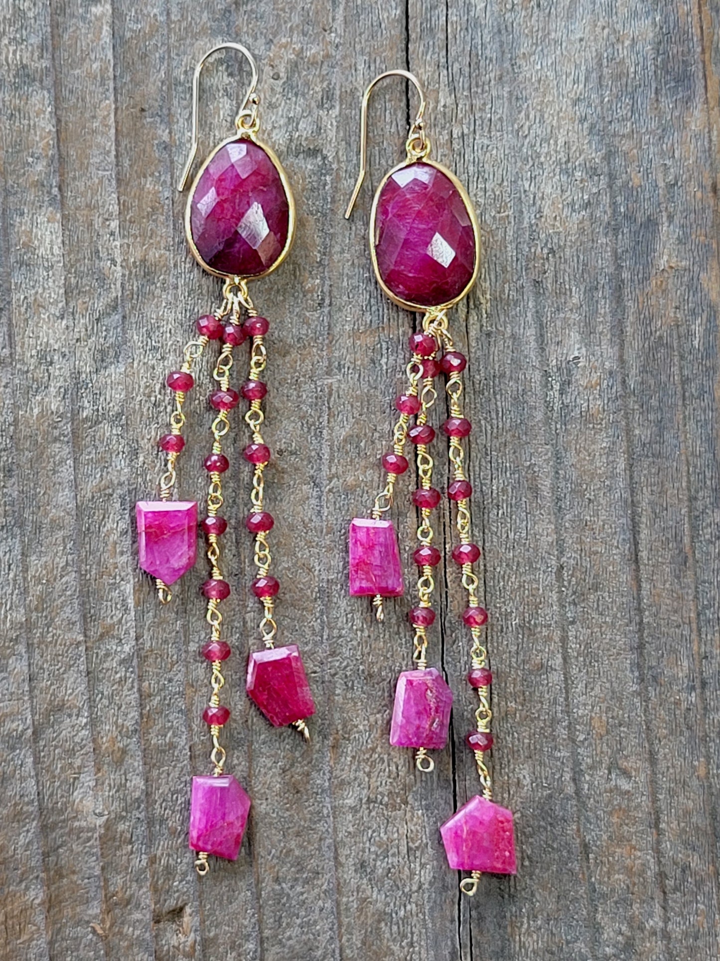 Catalina Earring in Ruby