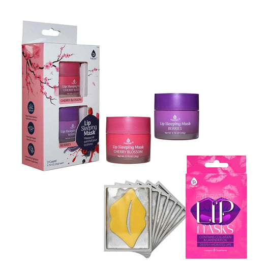 Lip Care Luxe Duo: Hydrierende Lippenmasken (6er-Pack) & Lip Sleeping Mask (2er-Pack)