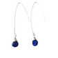 Jill Long Wire Drop Earrings in Sapphire
