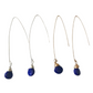 Jill Long Wire Drop Earrings in Sapphire
