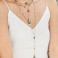 Diana Montecito Necklace in Polished Pyrite with Labradorite Drop