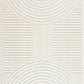 Deron White Washable 3D Rug