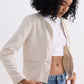 Lady Jacket in Cream Cotton Tweed