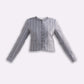 Lady Jacket in Grey Cotton Tweed