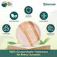 Bosnal - Palm Leaf Biodegradable Plates, 9 inch, Round