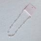 Luminous Pearl Cross Necklace