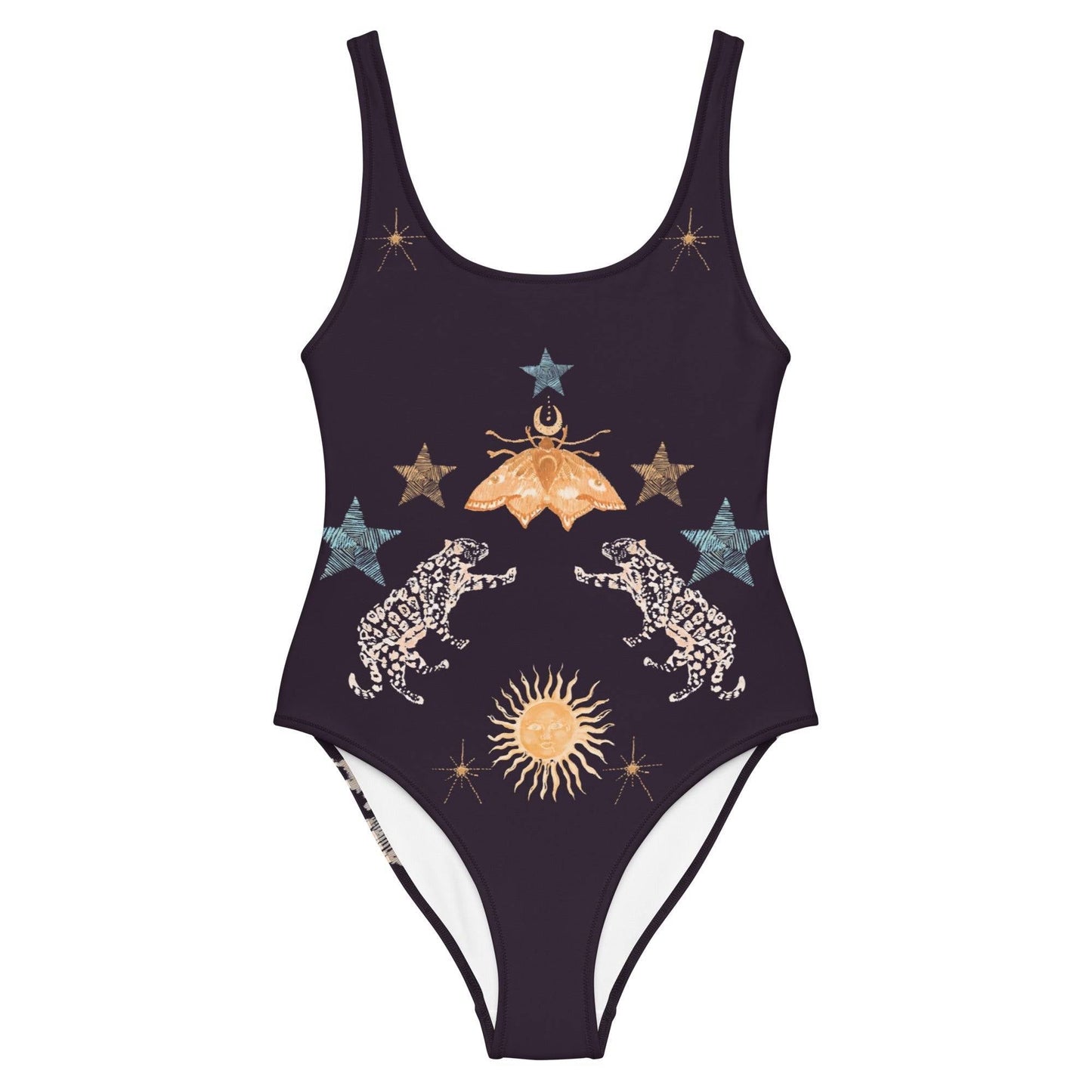 Petra One Piece Swimsuit in Black Jaguar