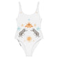 Petra One Piece Swimsuit in White Jaguar