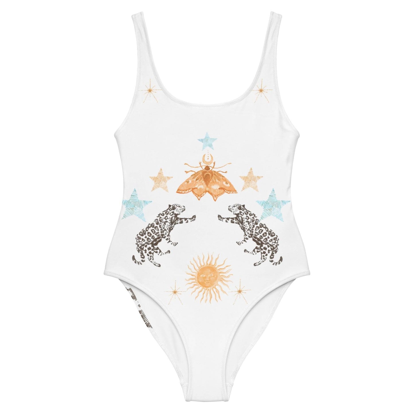 Petra One Piece Swimsuit in White Jaguar