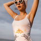 Petra One Piece Swimsuit in White Jaguar