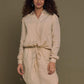 Meet me by the Cliff Dress in Neutral Beige