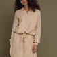 Meet me by the Cliff Dress in Neutral Beige