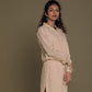 Meet me by the Cliff Dress in Neutral Beige