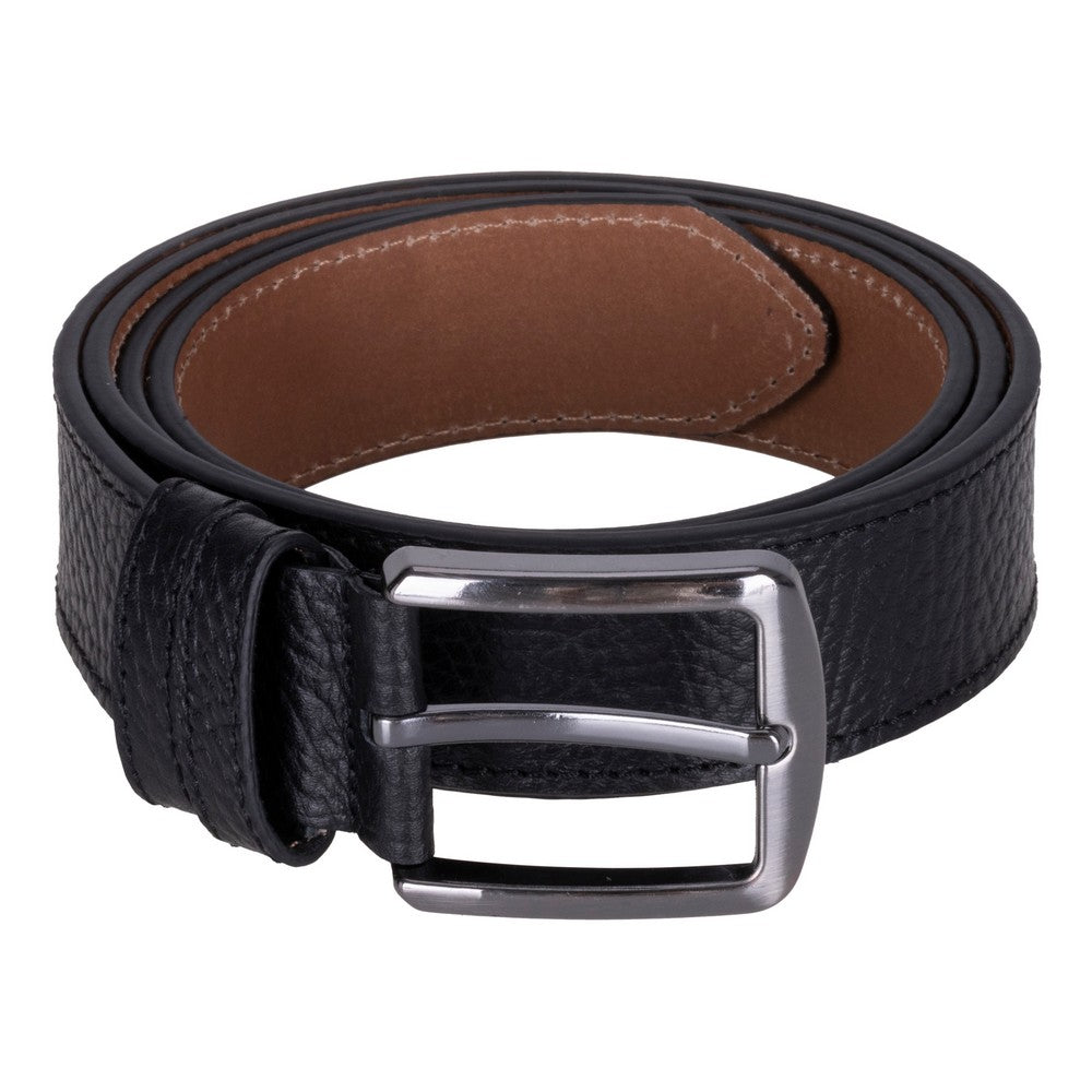 Globe Genuine Leather Belt – Handmade Premium Men’s Belt with Heavy-Duty Metal Buckle