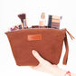Avondale Premium Leather Dopp Kit - Travel Makeup Bag for Men & Women