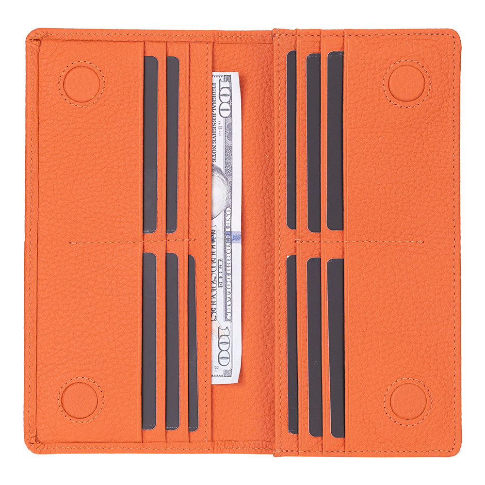 Sedona Leather Unisex Wallet – Genuine Leather Wallet with Phone Pocket & Card Organizer