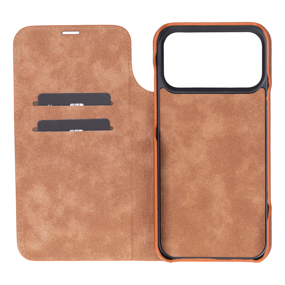 Decatur iPhone 17 Pro Max Leather Folio Case