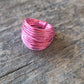 Marcia Wire Wrap Ring in Hot Pink