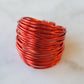 Marcia Wire Wrap Ring in Red