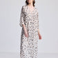 Maxi Dress with Side Slits in Mosaic