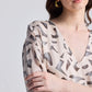 Maxi Dress with Side Slits in Mosaic