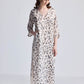 Maxi Dress with Side Slits in Mosaic