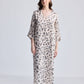 Maxi Dress with Side Slits in Mosaic