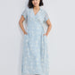 Maxi Wrap Dress in Florals