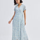 Maxi Wrap Dress in Florals