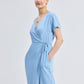 Maxi Wrap Dress in Light Blue