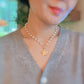 Molten Star Pearl Chain Necklace