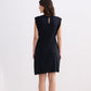 Muscle Tee Short Dress in Black