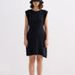 Muscle Tee Short Dress in Black