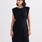 Muscle Tee Short Dress in Black