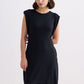 Muscle Tee Short Dress in Black