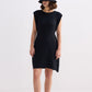 Muscle Tee Short Dress in Black