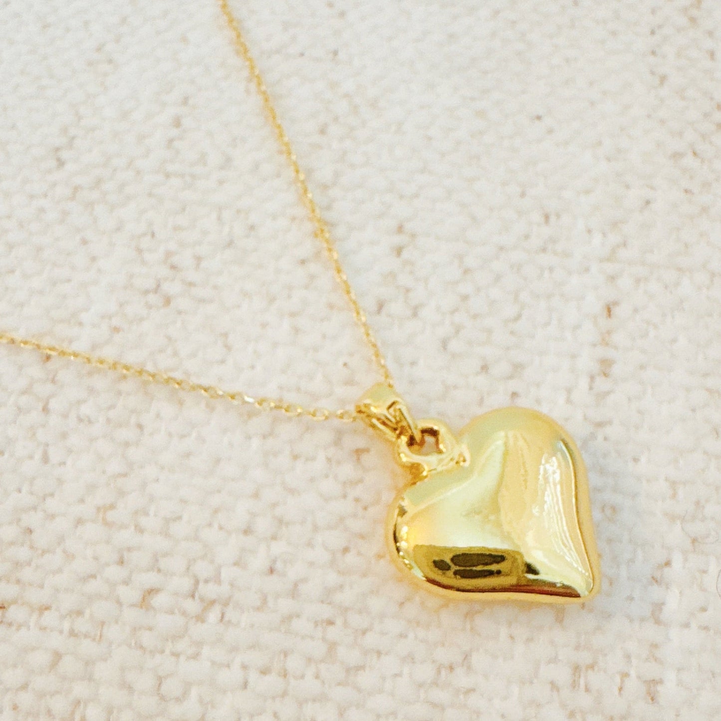 My Puffy Heart Long Chain Necklace