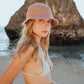 NALA Safari Jute Straw Hat In Blush Rose