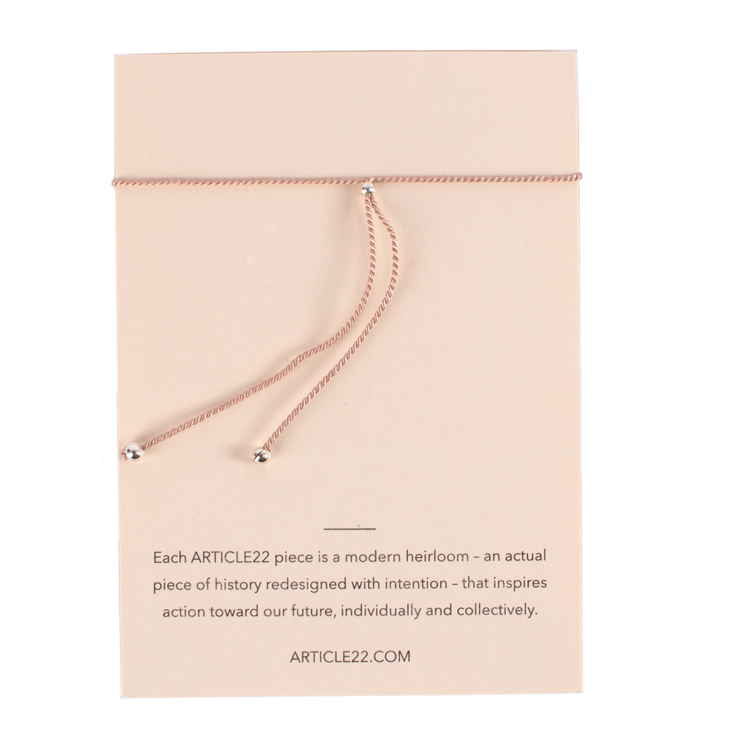 FRIENDSHIP "ITS NOT WHAT WE HAVE, BUT WHO WE HAVE" - SILK MANTRA BRACELET