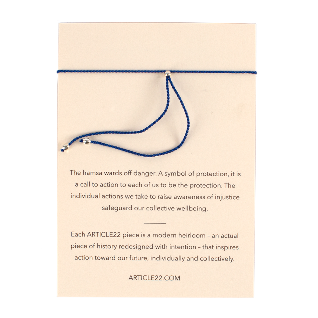 PROTECTING YOURSELF IS PROTECTING OTHERS - SILK MANTRA BRACELET