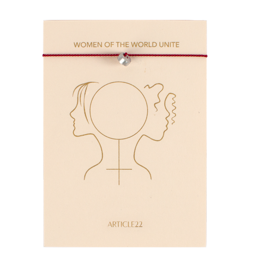 WOMEN OF THE WORLD UNITE - SILK MANTRA BRACELET
