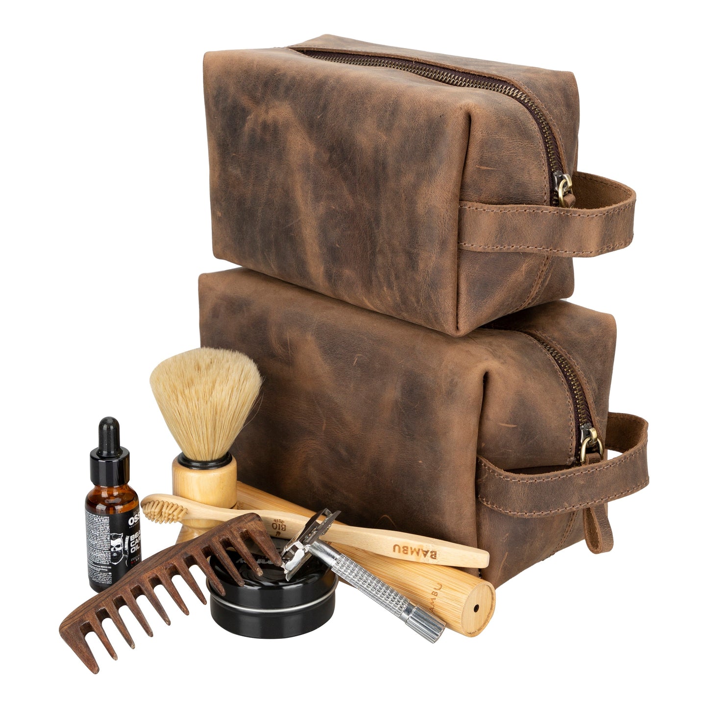 Eve Leather Dopp Kit, Medium