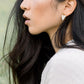 Nho Be Triangle Buffalo Horn Stud Dangle Earrings